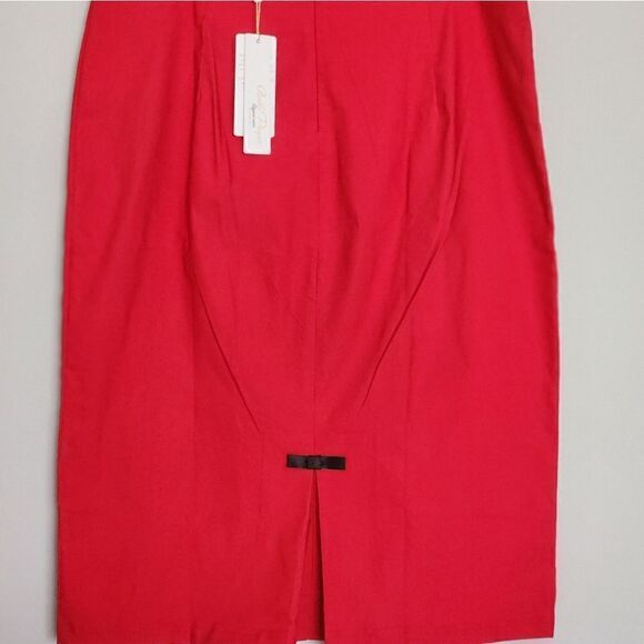 NEW WOMEN'S BELLE POJUE STRETCH SKIRT XL SIZE RED COLOR.. - Picture 4 of 5